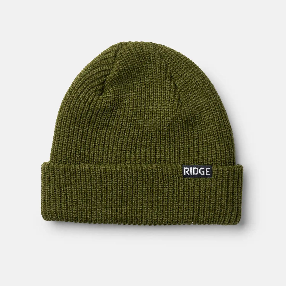 Ridge Classic Cuffed Beanie - Matte Olive