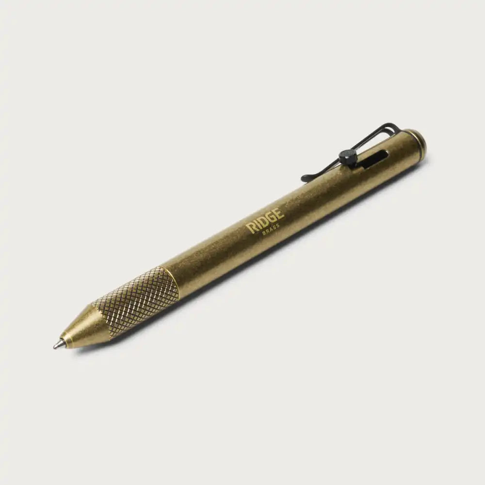 Ridge Bolt Action Pen - Brass