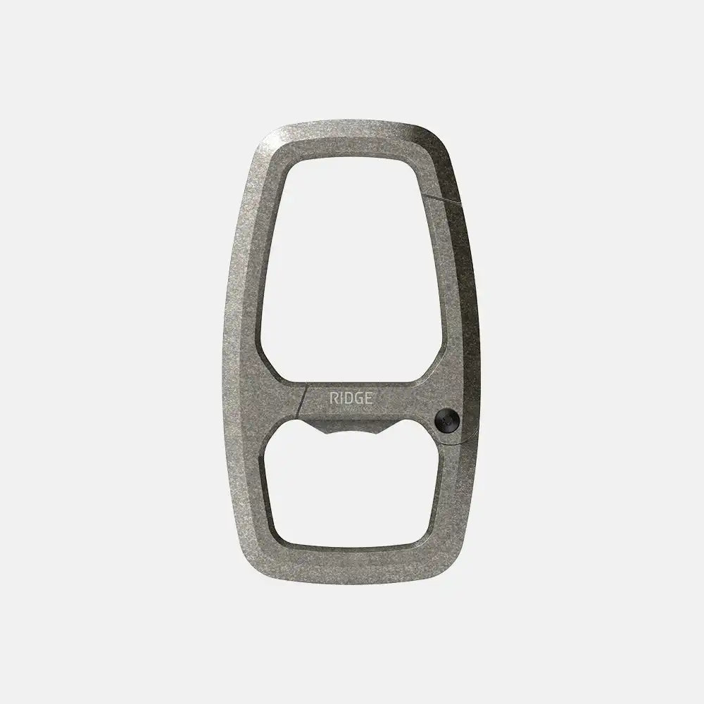 Dual Chamber Carabiner  - Stonewashed Titanium