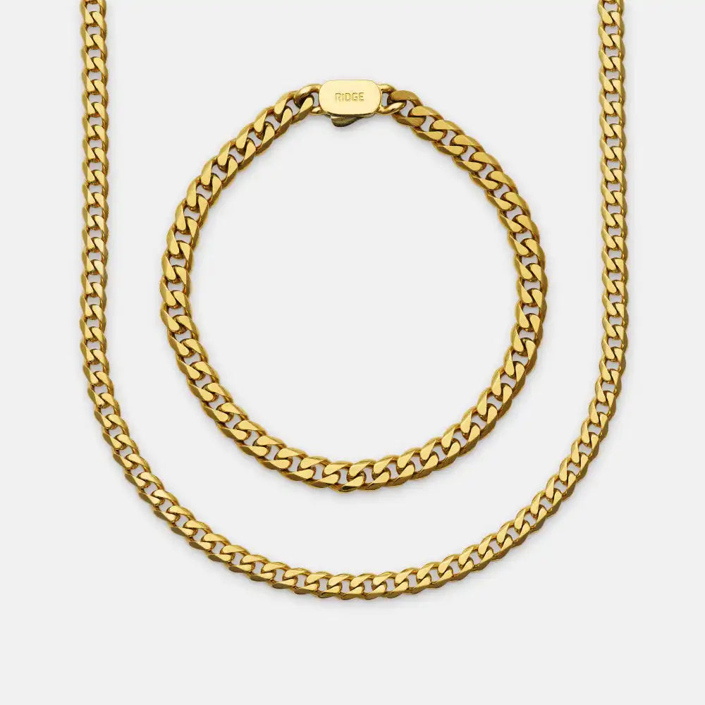 Curb Chain Kit - 18K Gold - Large