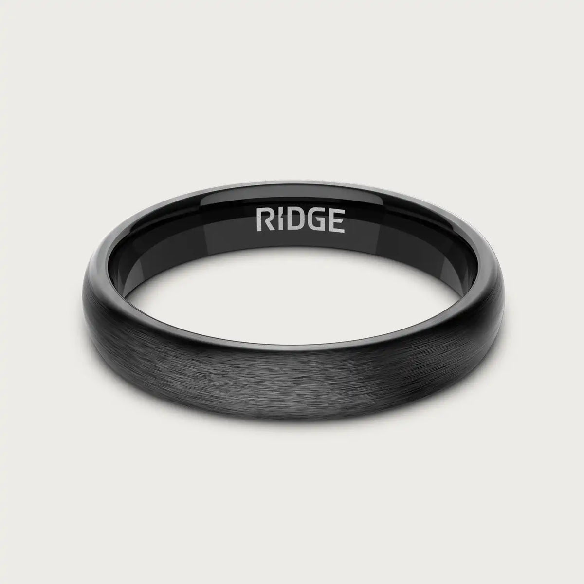 4mm Rounded Ring Set - Gunmetal