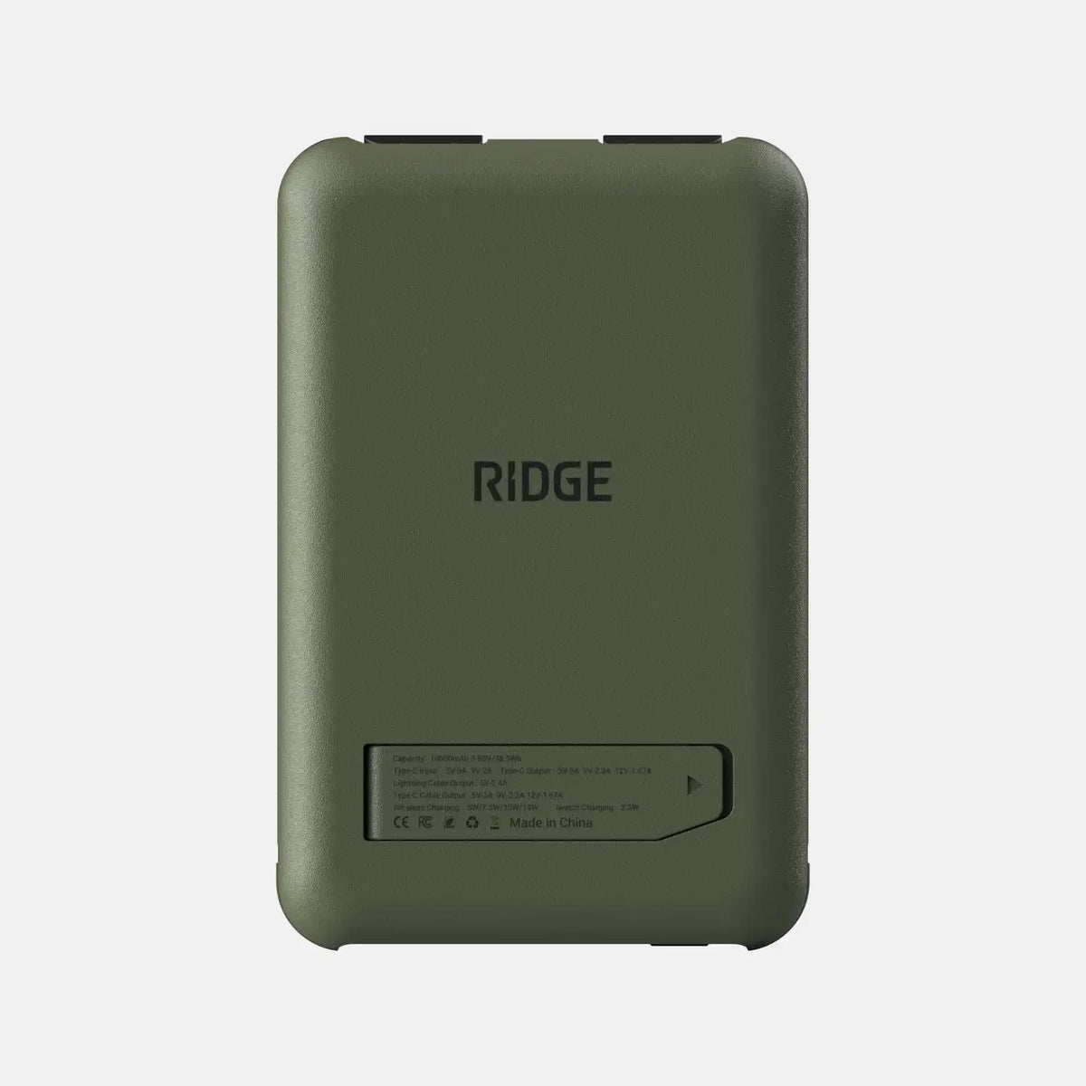 Ridge Power Bank - 10k mAh Bundle - Matte Olive - 3-Pack
