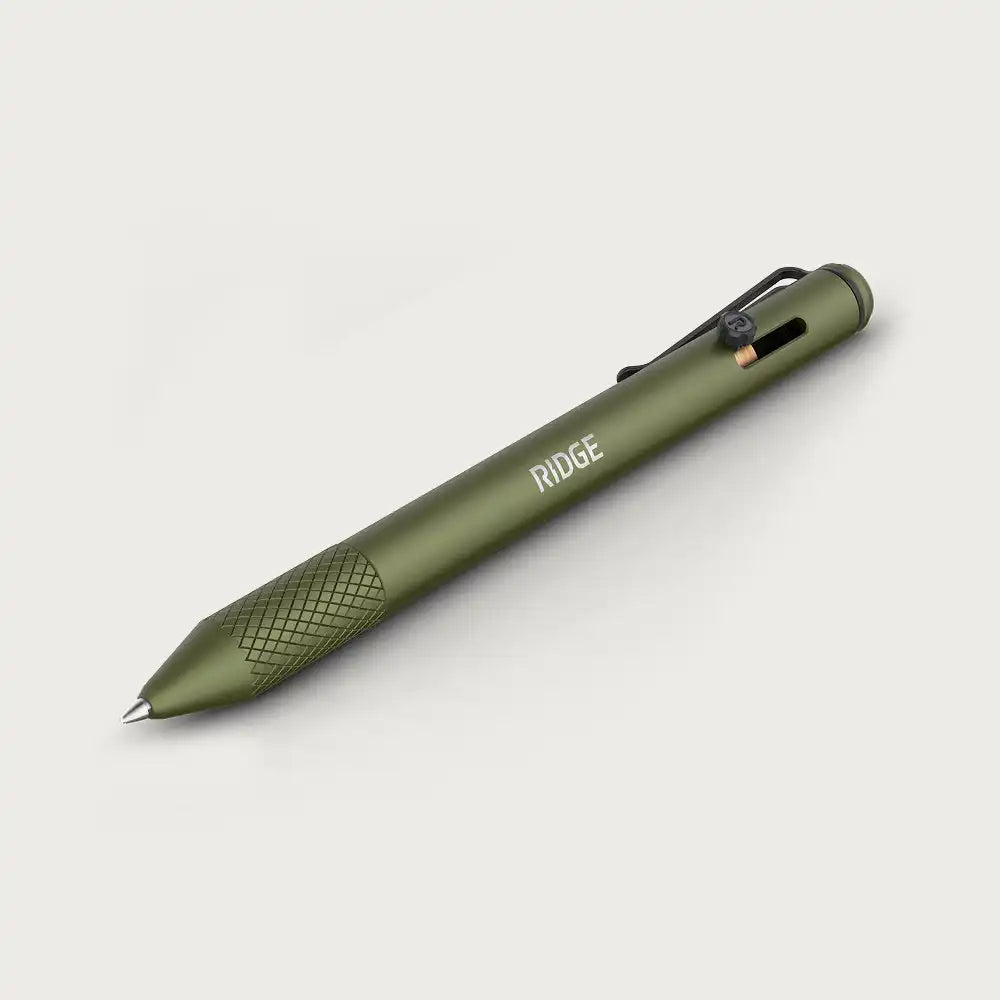 Ridge Bolt Action Pen - Matte Olive