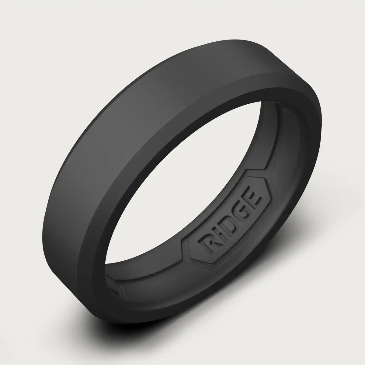 6mm Silicone Ring Set - Royal Black