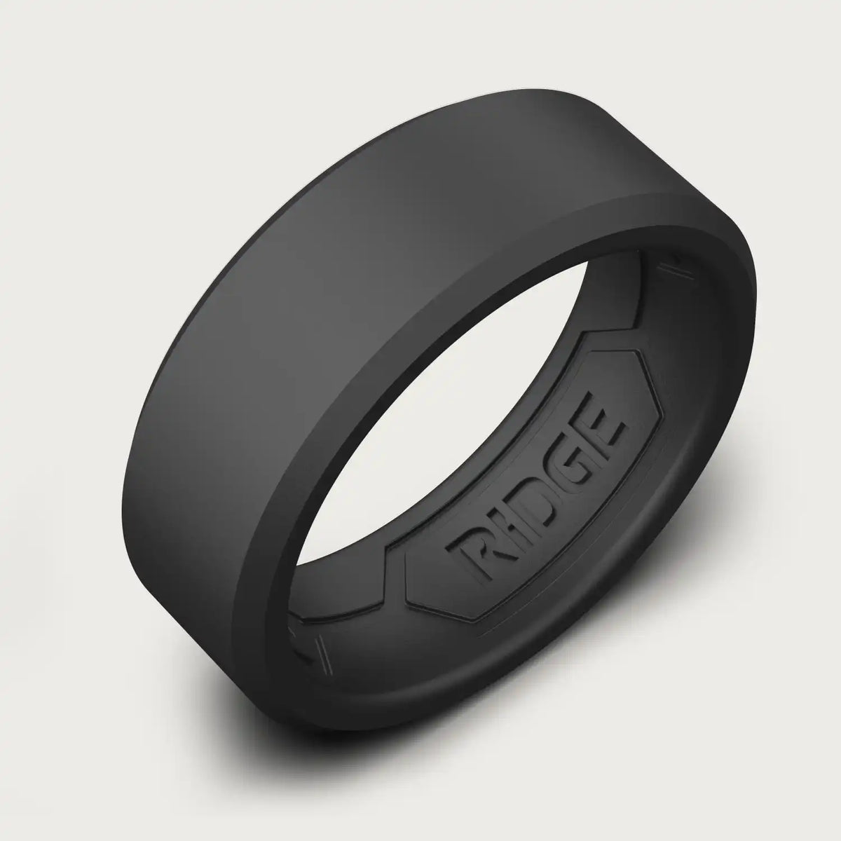 8mm Silicone Ring Set - Royal Black