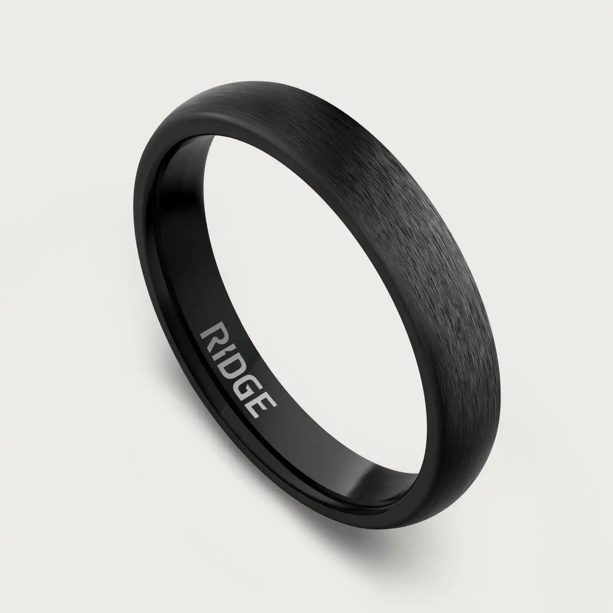 4mm Rounded Ring Set - Royal Black
