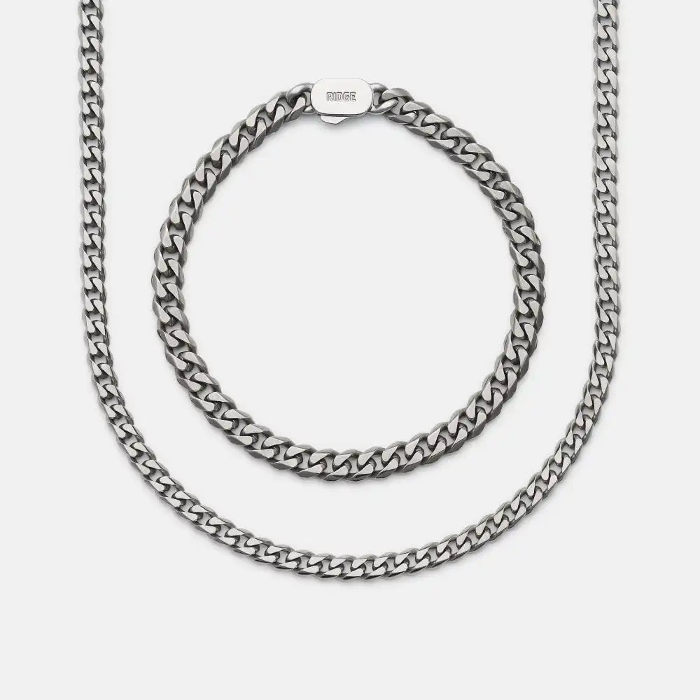 Curb Chain Kit - Titanium - Large