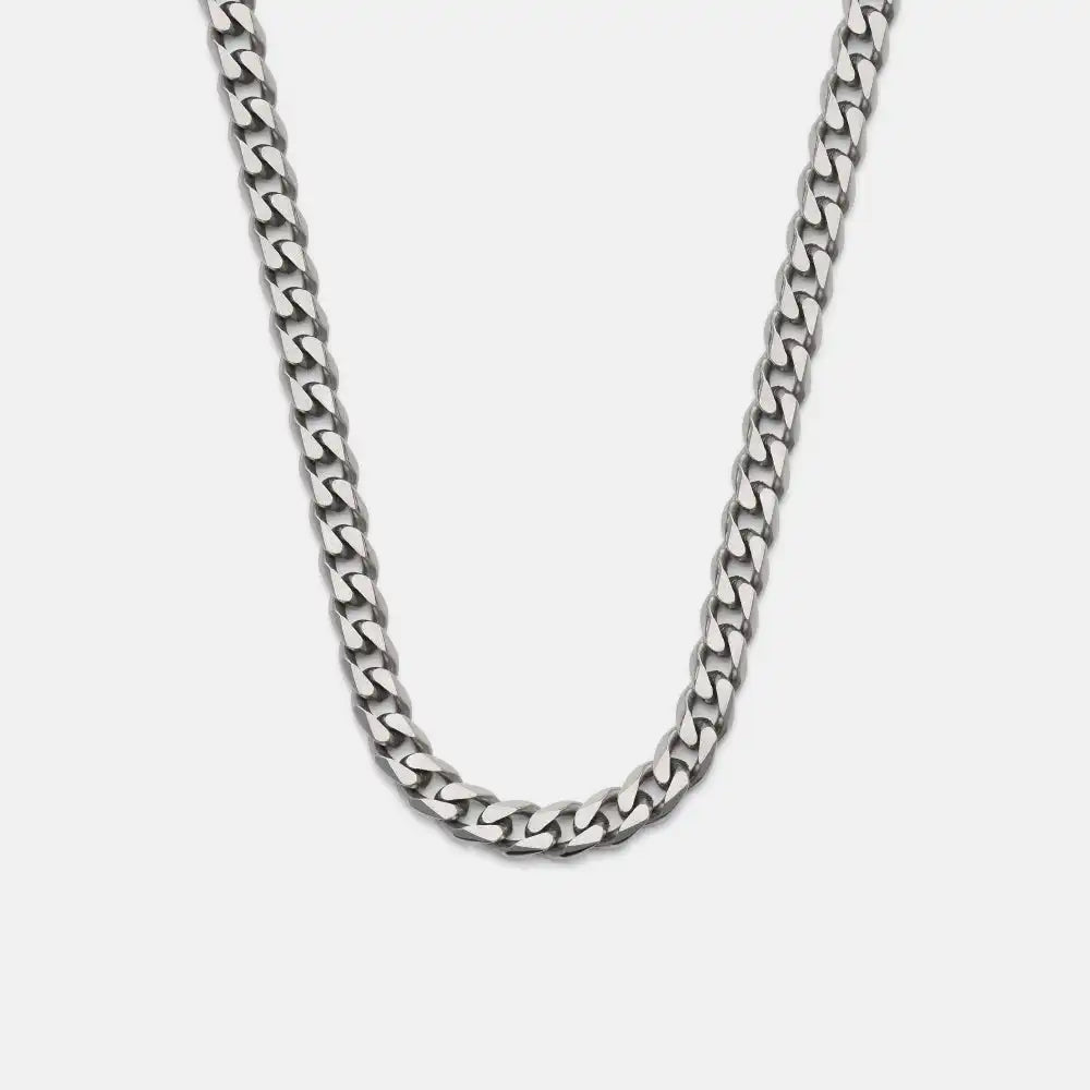 5mm Curb Chain - Titanium - 20"