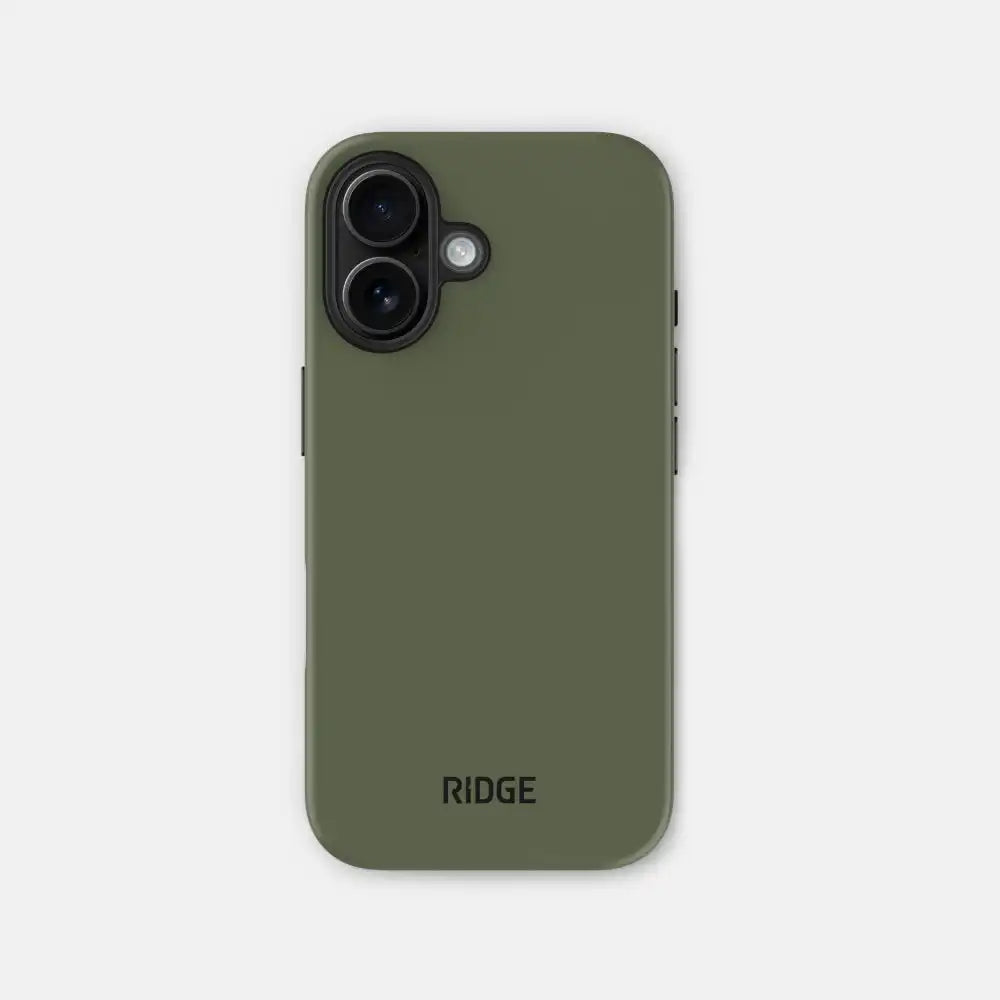 Ridge Phone Case - Matte Olive - iPhone 16