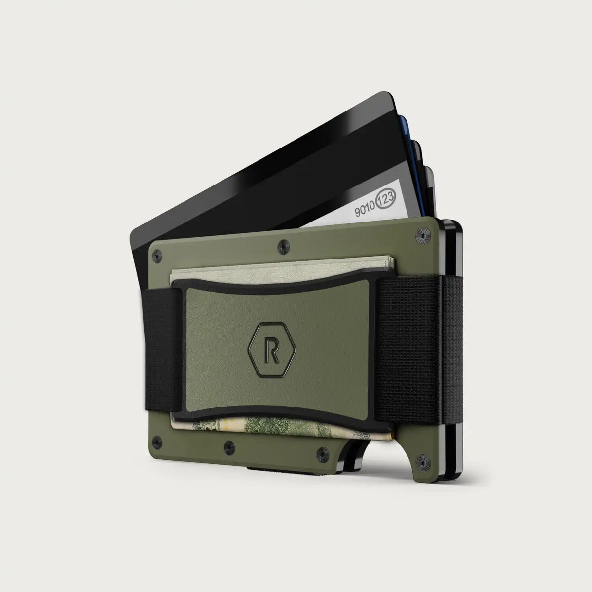 Ridge Wallet for MagSafe + Power Bank - Matte Olive