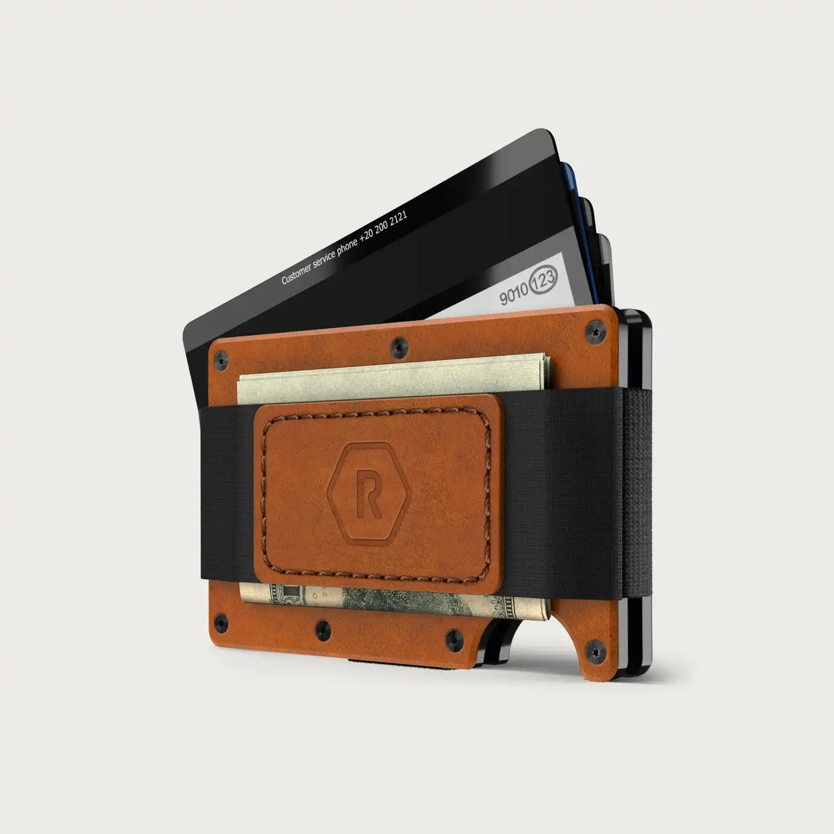 Ridge Wallet + Power Bank + KeyCase - Tobacco Brown Leather + Matte Black + Royal Black